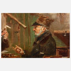 Theodorus Ludovicus Mesker, attr., Am Bücherstand