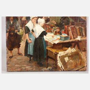 Theodorus Ludovicus Mesker, attr., Am Bücherstand