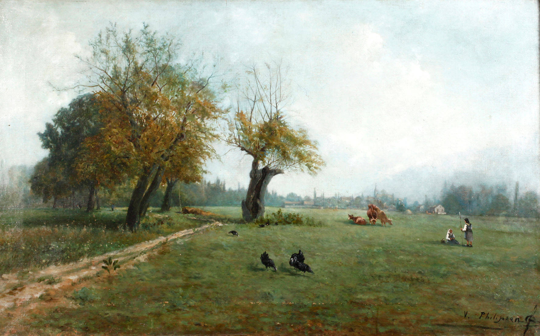 Victor Philipsen, Vor dem Dorfe