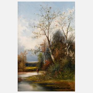 B. Rolin, Jäger am See