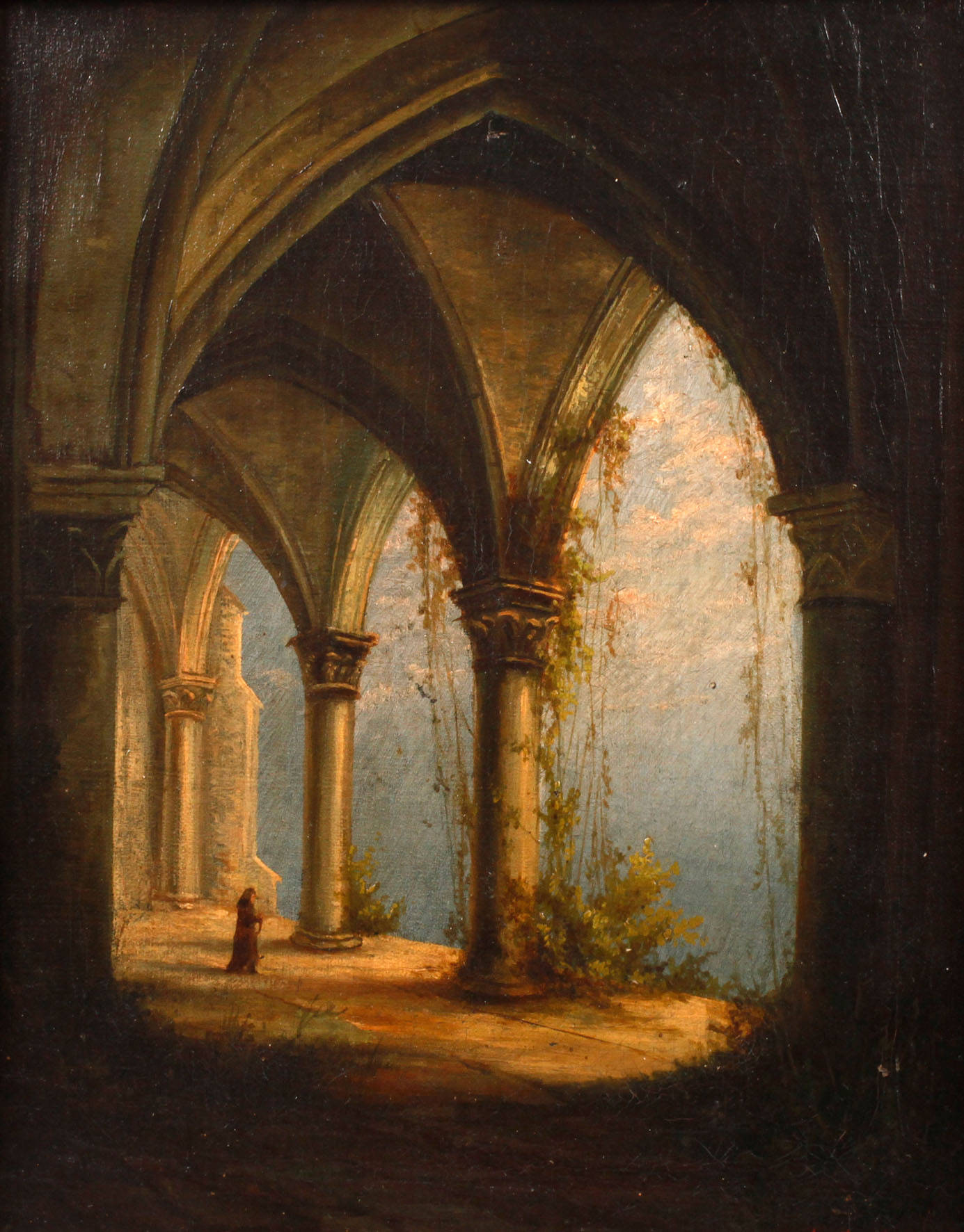 Augustus Stubenrauch, Mönch im Kreuzgang