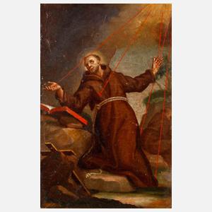 Der Heilige Franziskus erhält die Stigmata