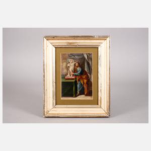 Das Jesuskind segnet einen Mann