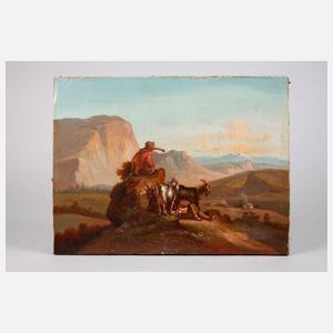 Ziegenhirten im Gebirge