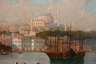 Ansicht Istanbul, Hafen mit Moschee
