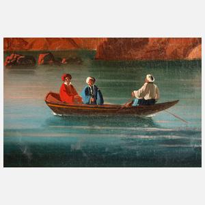 Ansicht Istanbul, Leanderturm im Bosporus