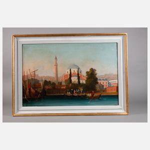 Ansicht Istanbul, Moschee am Wasser