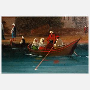 Ansicht Istanbul, Moschee am Wasser