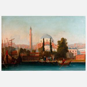 Ansicht Istanbul, Moschee am Wasser