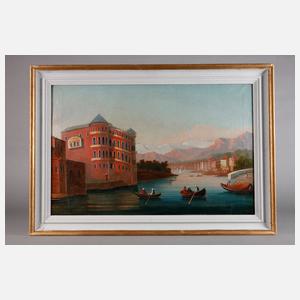 Ansicht Istanbul, Palast am Fluss