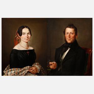 Biedemeier-Portrait-Pendants