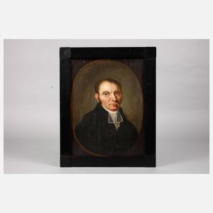 Paar Portraitgemälde des Biedermeiers