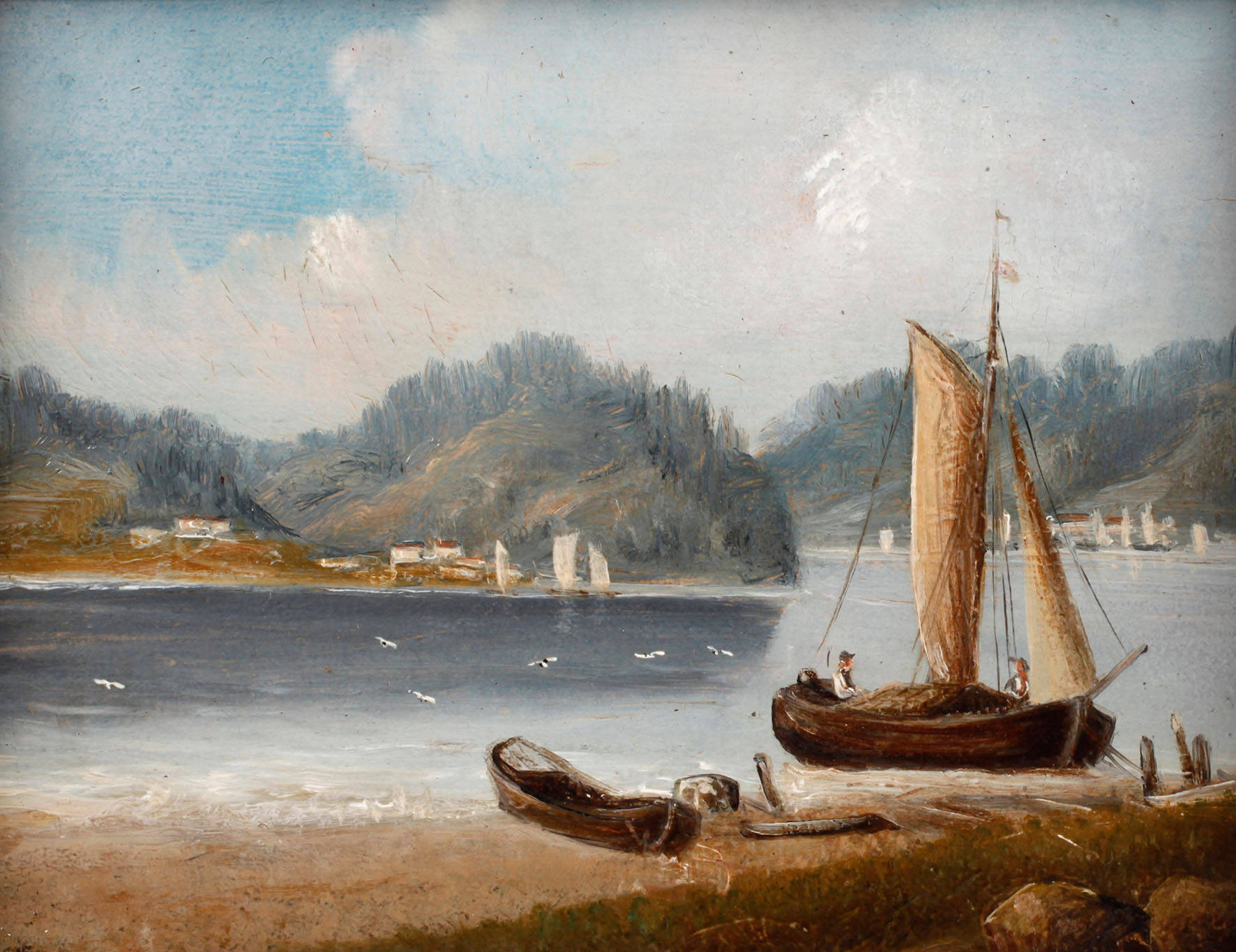 Romantische Flusslandschaft