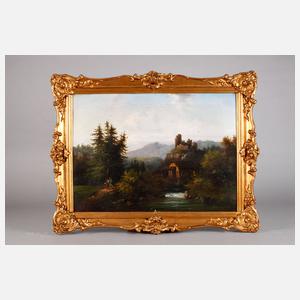 Spätromantiker, Burg im Gebirge