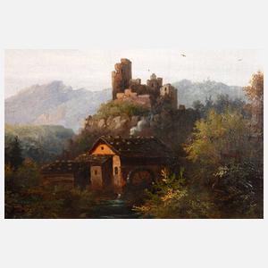 Spätromantiker, Burg im Gebirge