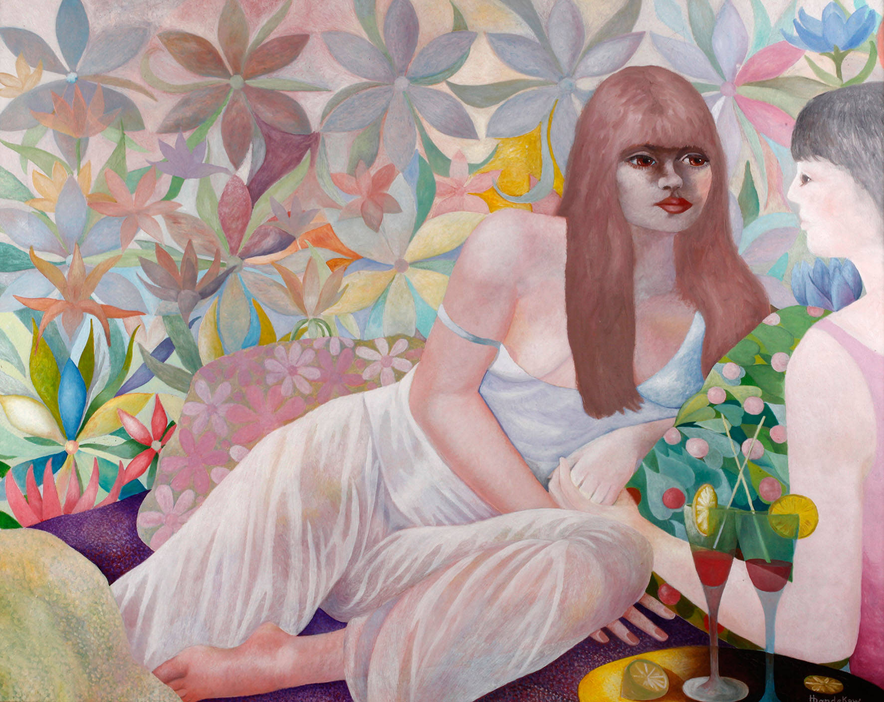 Fred Bandekow, Zwei Mädchen mit Cocktail