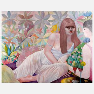 Fred Bandekow, Zwei Mädchen mit Cocktail