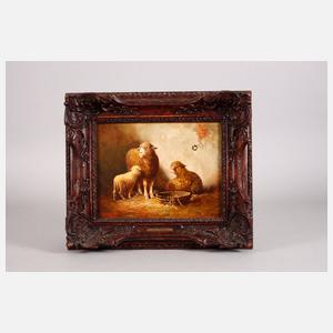 Rudolf Bierle, Schafe im Stall