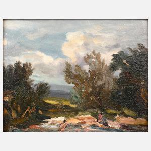 Carl Bössenroth, attr., Sommerlandschaft