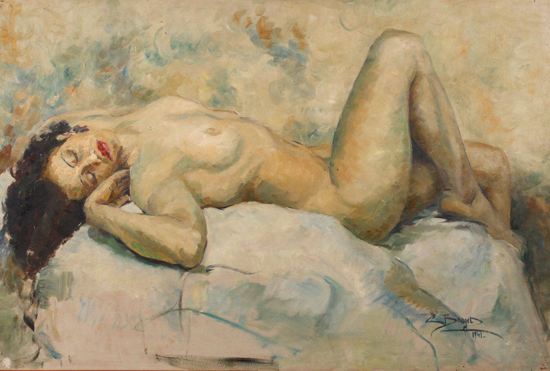 C. Bouget, Ruhender Akt