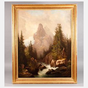 S. Buchhofer, Sturzbach im Gebirge