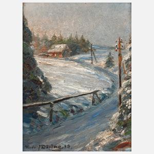 Rudolf Döring, Kleine Winterlandschaft