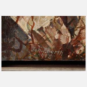 Joh. Eberth, Sommerliche Alpenlandschaft