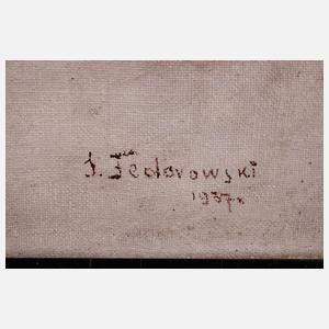 S. Fedorowski, Winterlandschaft mit Alpenglühen