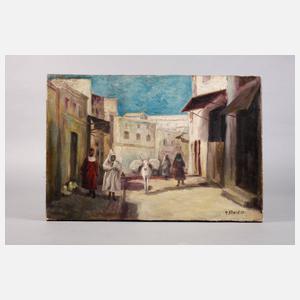Helena Frenkiel, attr., orientalische Straßenszene