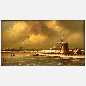 Gabriele, holländische Winterlandschaft