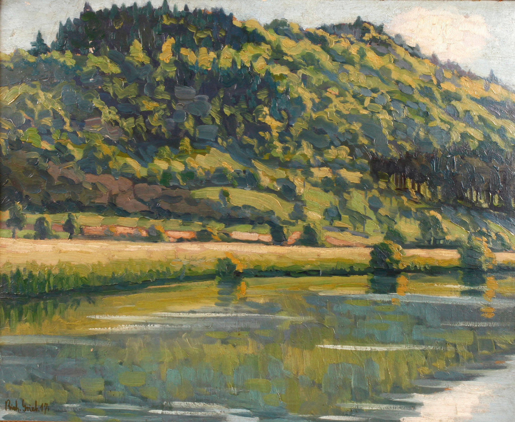 Richard Grieb, ”Elbe bei Schmilka”