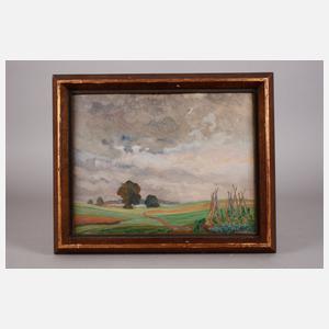 Heinrich Gutjahr, ”Gewitterstimmung bei Uffing ...”