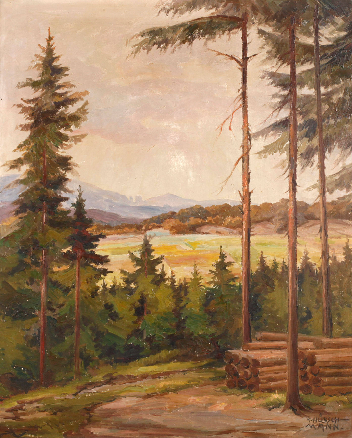 Karl Hübschmann, Mittelgebirgslandschaft