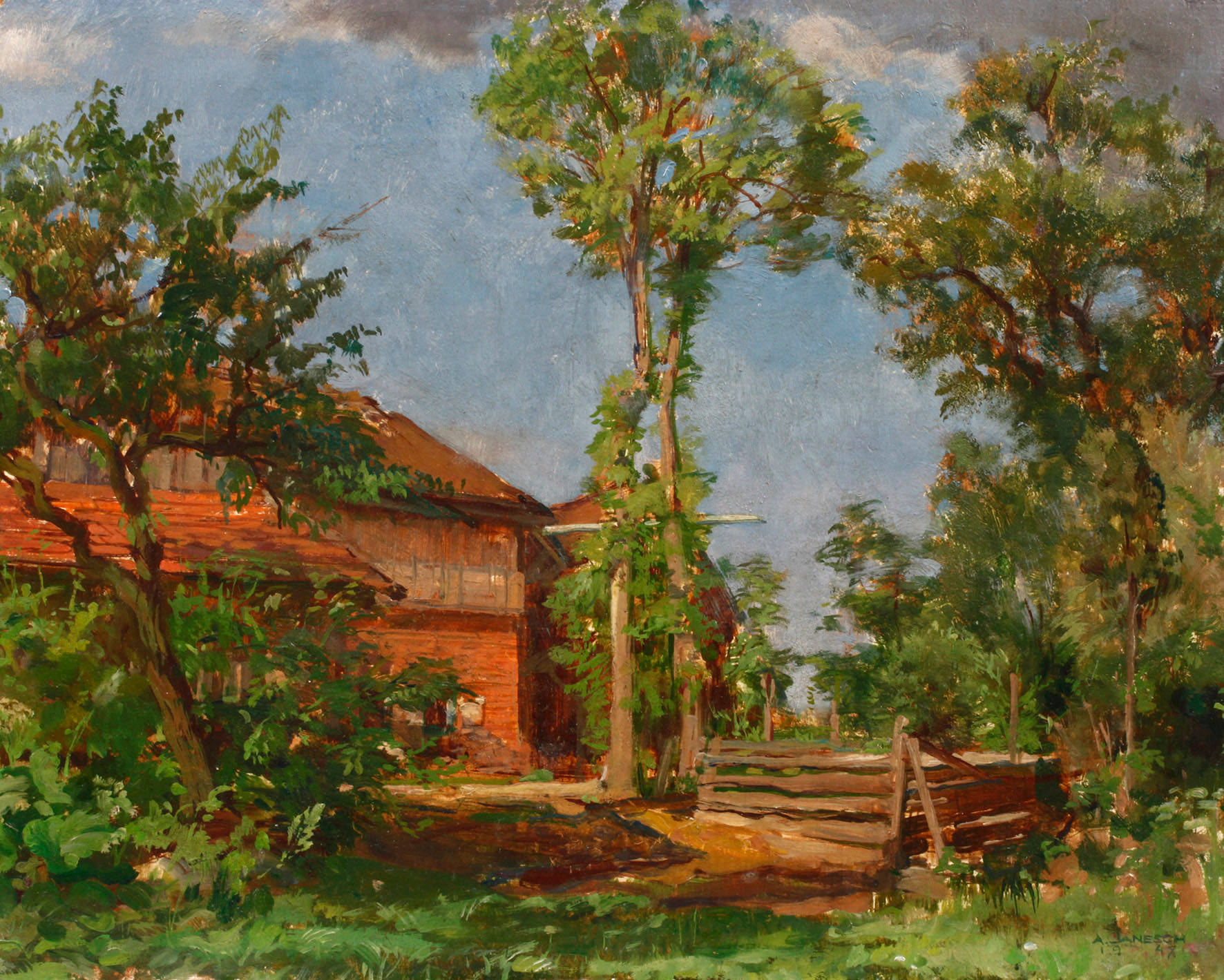 Prof. Albert Janesch, Haus im Grünen