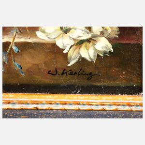 W. Kerling, Pendant Blumenstillleben