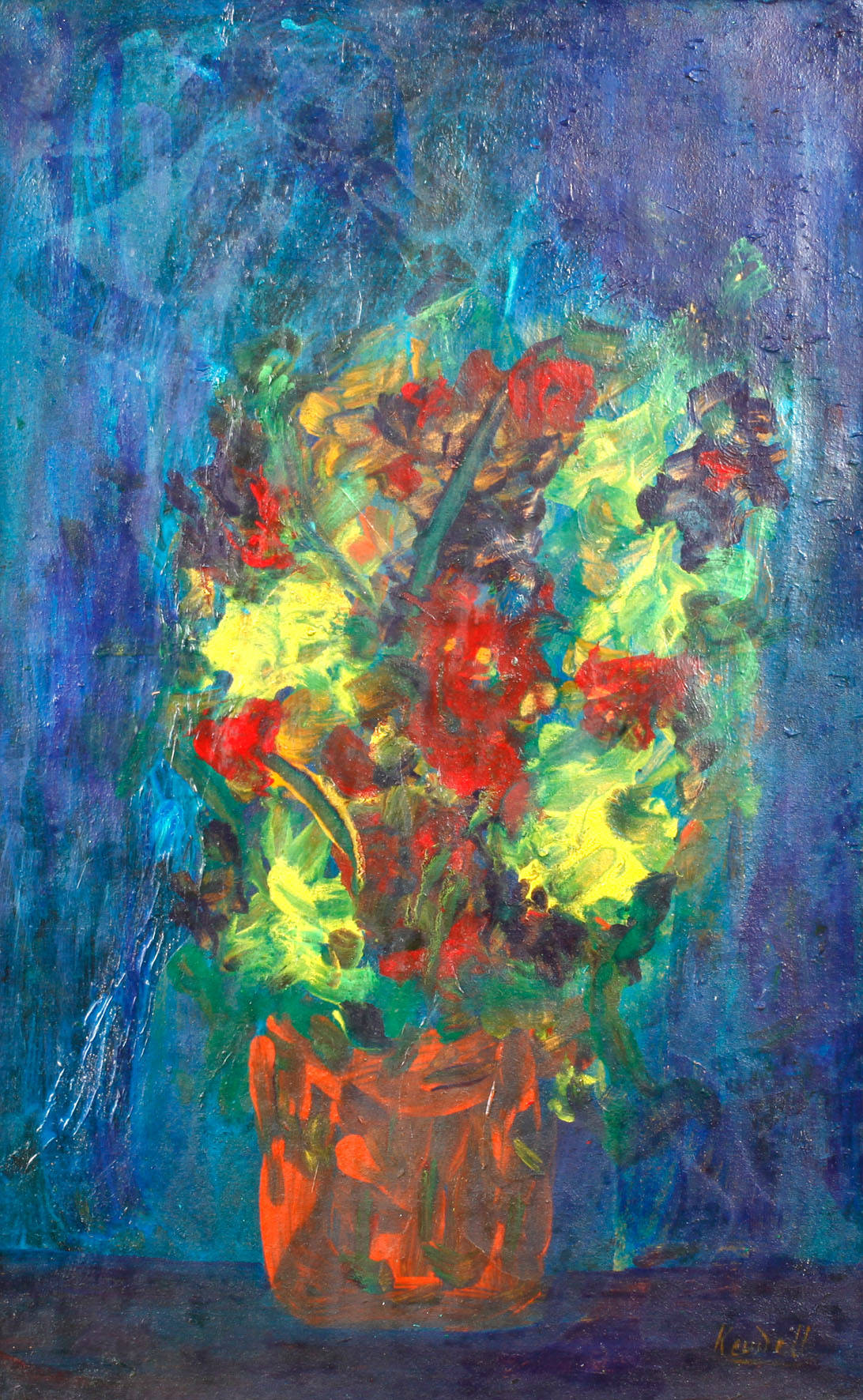 Kurt von Keudell, Expressives Blumenstillleben