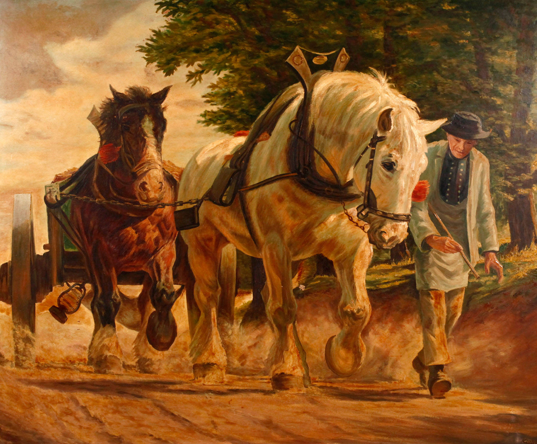 Kloß, Pferdefuhrwerk