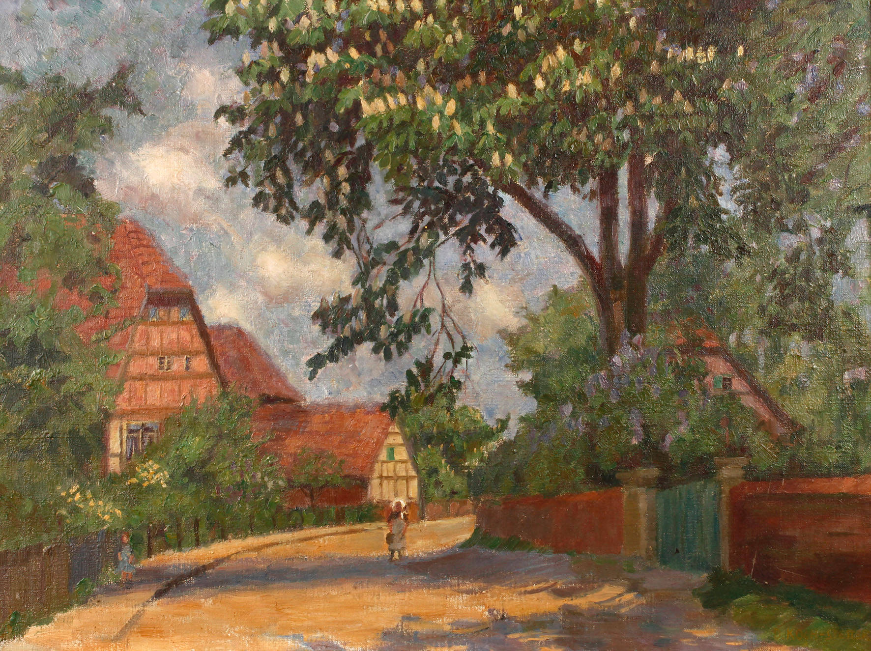 Dora Koch-Stetter, Sonnige Dorfstraße