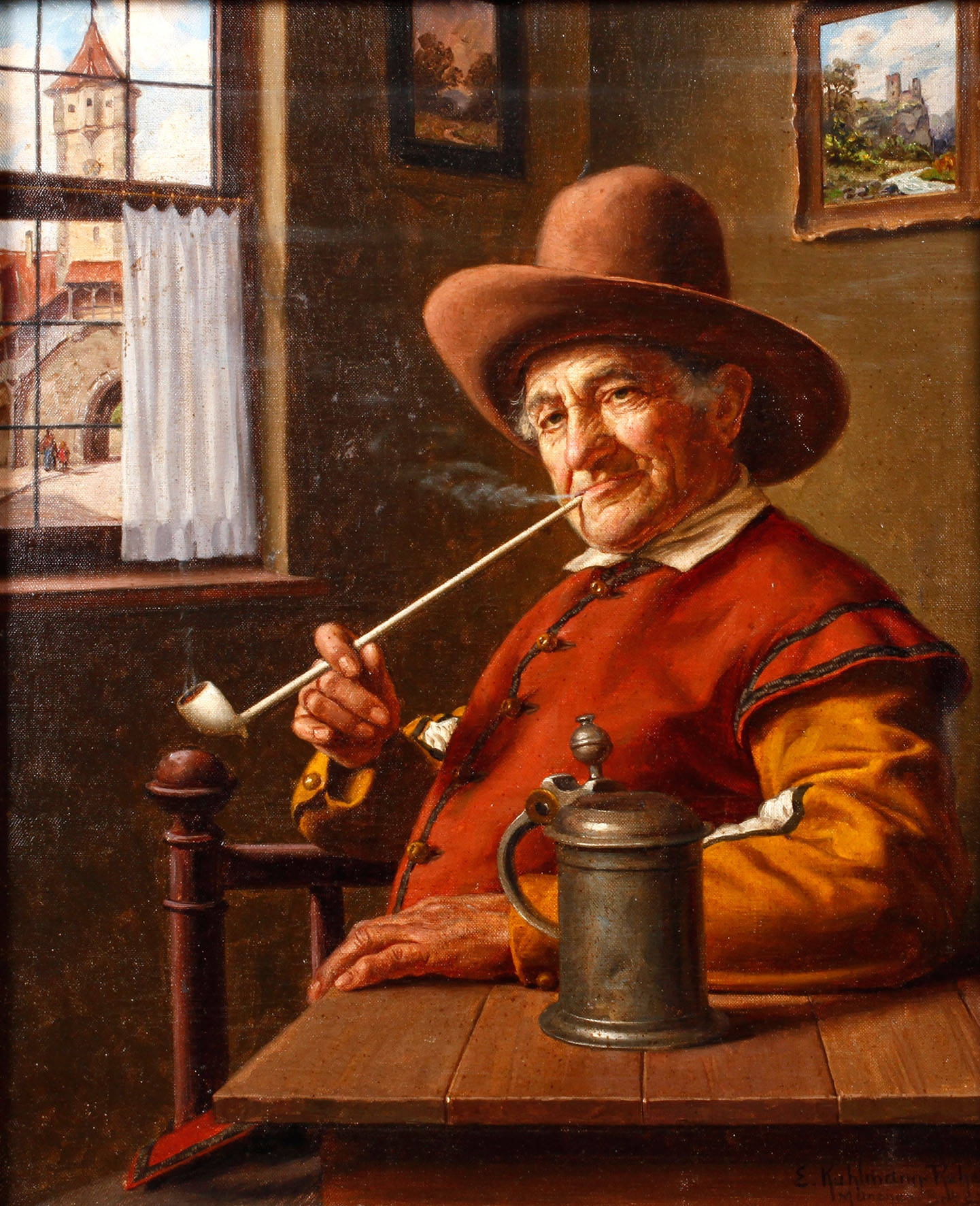 Emil Kuhlmann-Reher, Pfeifenraucher