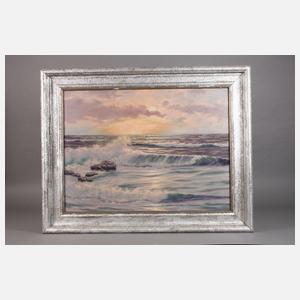 Ernst Lorenz-Mellenbach, ”Meeresbrandung in der Abendsonne”