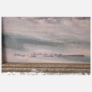 Ernst Lorenz-Mellenbach, ”Meeresbrandung in der Abendsonne”