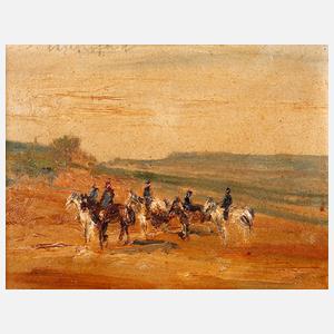 Prof. Max Mayrshofer, Reiter am Fluss