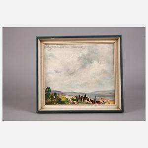 Prof. Max Mayrshofer, Reiter am Fluss