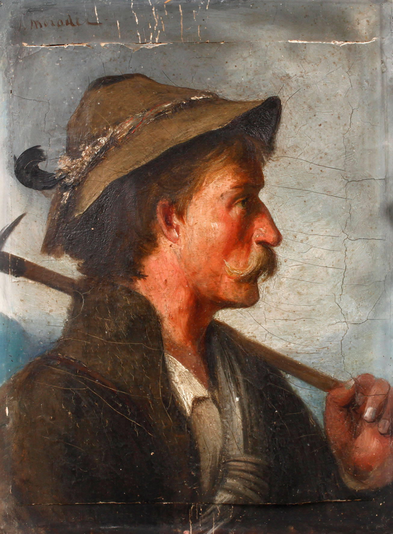 Josef Moroder, attr., Tiroler Bergsteiger