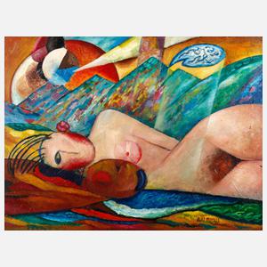 Avaz Mutall, ”Zwei”, liegender Damenakt