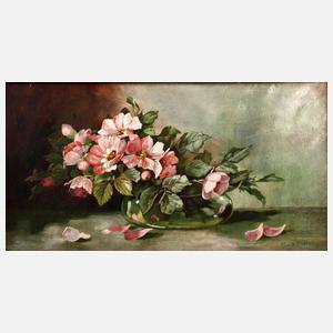 Marie Oesterley, Stillleben mit Wildrosen