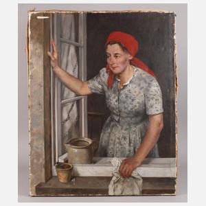 Rudolf Pleissner, ”Frau am Fenster”