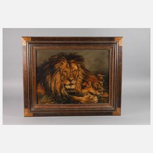 J. Pritchard, Ruhende Löwen