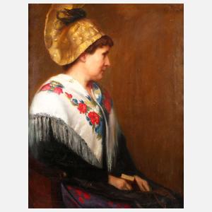 Georg Rank, Frau im Volkstrachtenkostüm