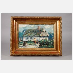 Eugen Reich-Münsterberg, Familie vorm Haus